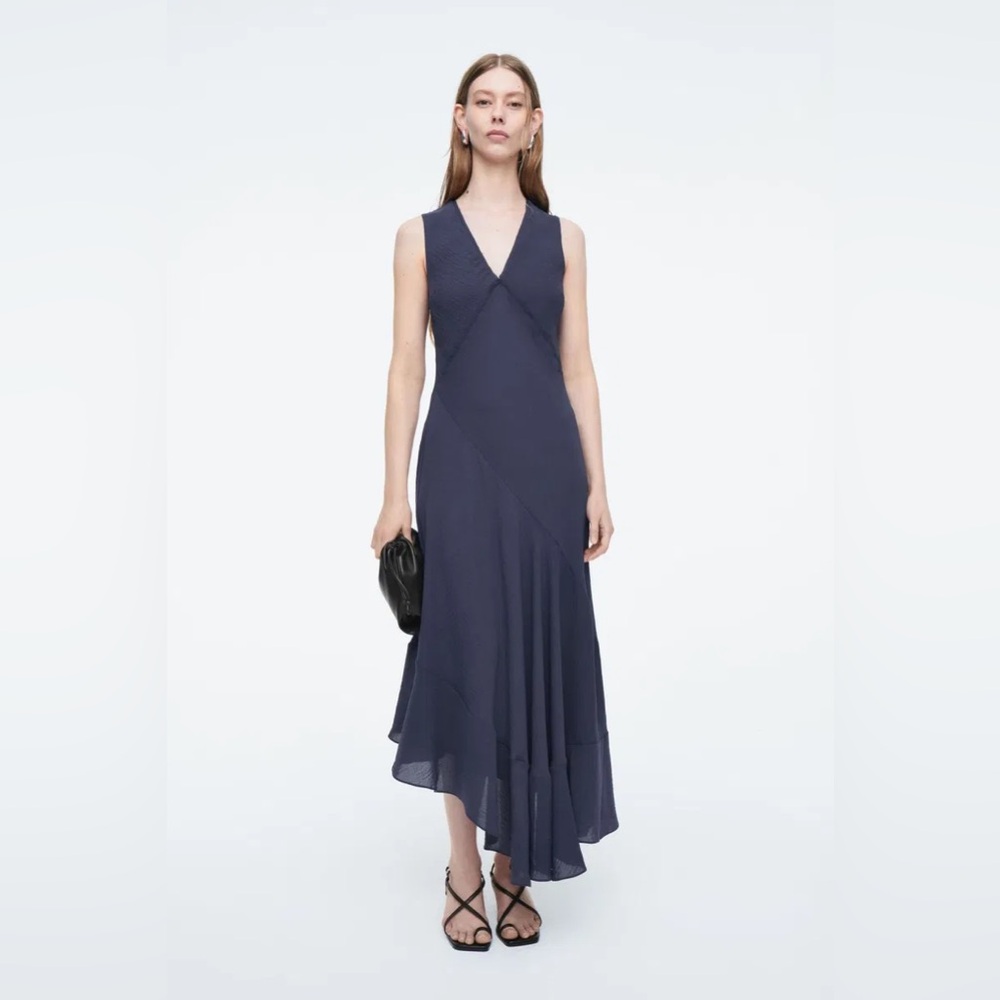 COS Floaty Asymmetric Midi Dress